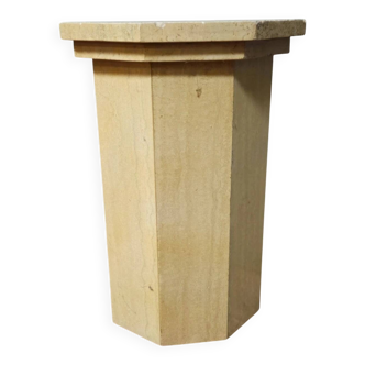 pedestal column in travertine from the 1950s to 1970s