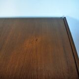 Scandinavian teak and metal row lb Larsen Kofod