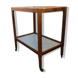 Rolling service 50s/60s in oak and bluish vinelia