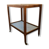 Rolling service 50s/60s in oak and bluish vinelia