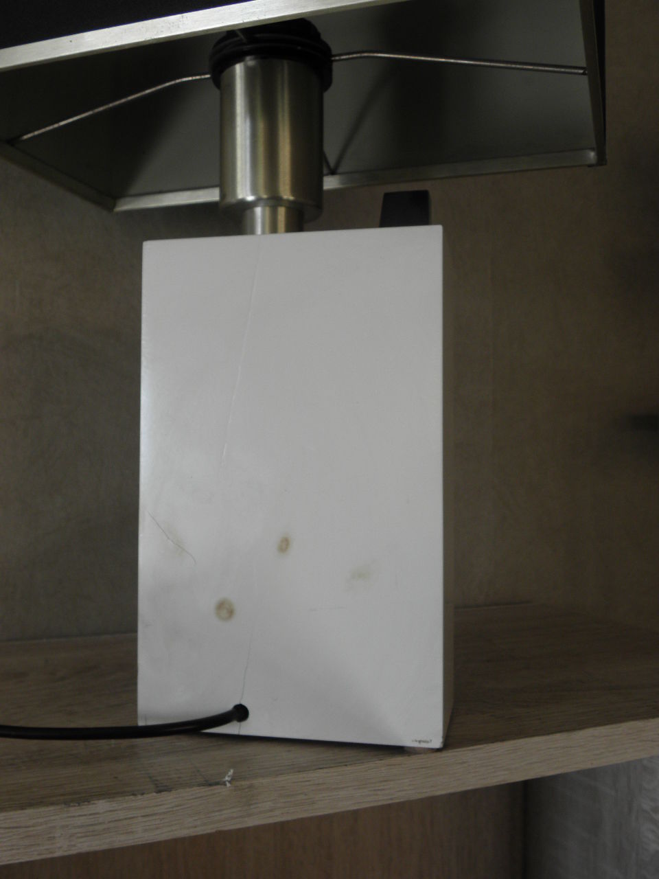 Vintage black white table lamp