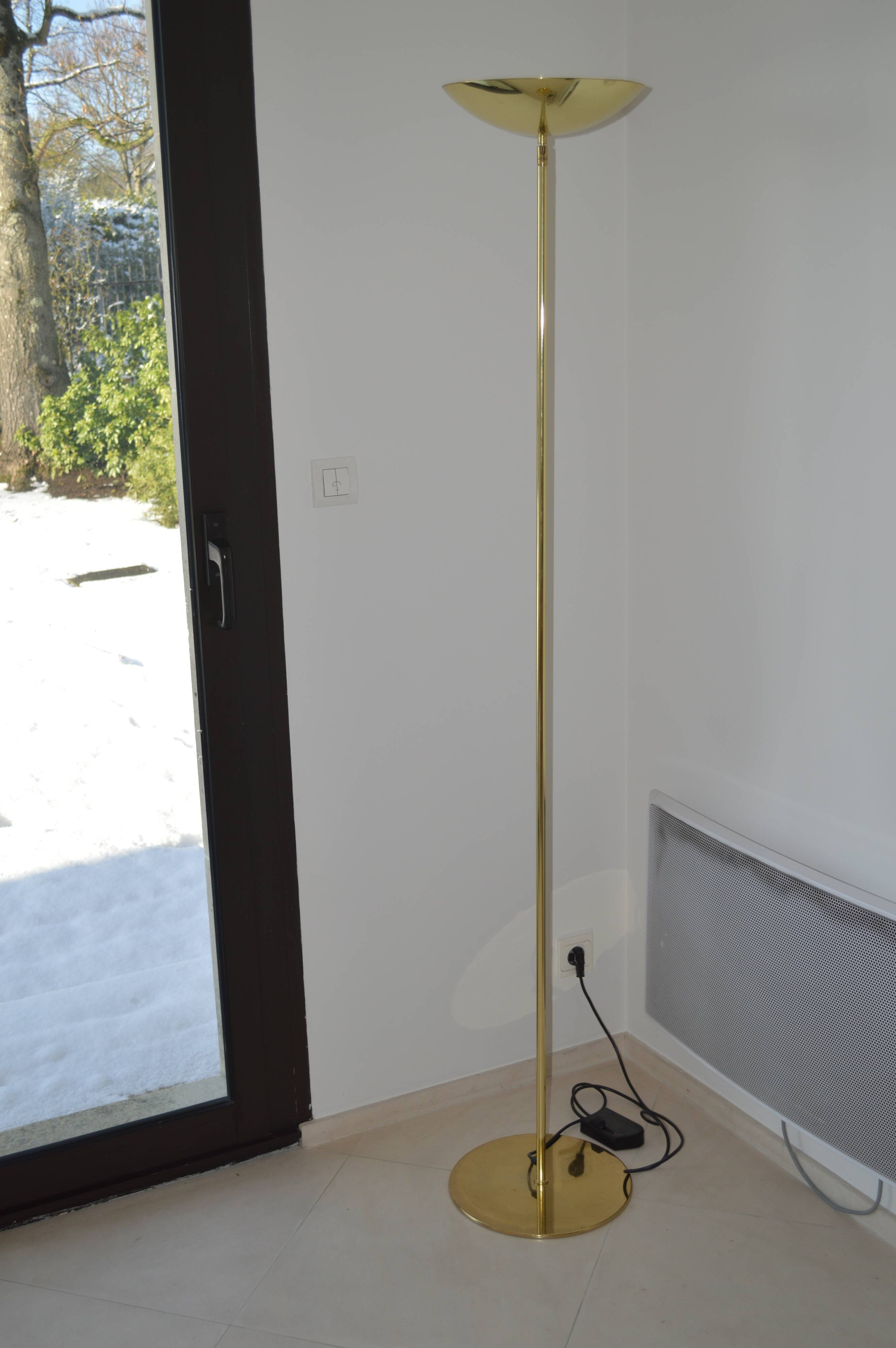 Magnificent halogen floor lamp by Holtkötter.