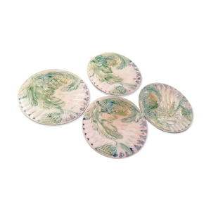 Ensemble de 4 assiettes