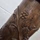 Vintage wooden column with carving