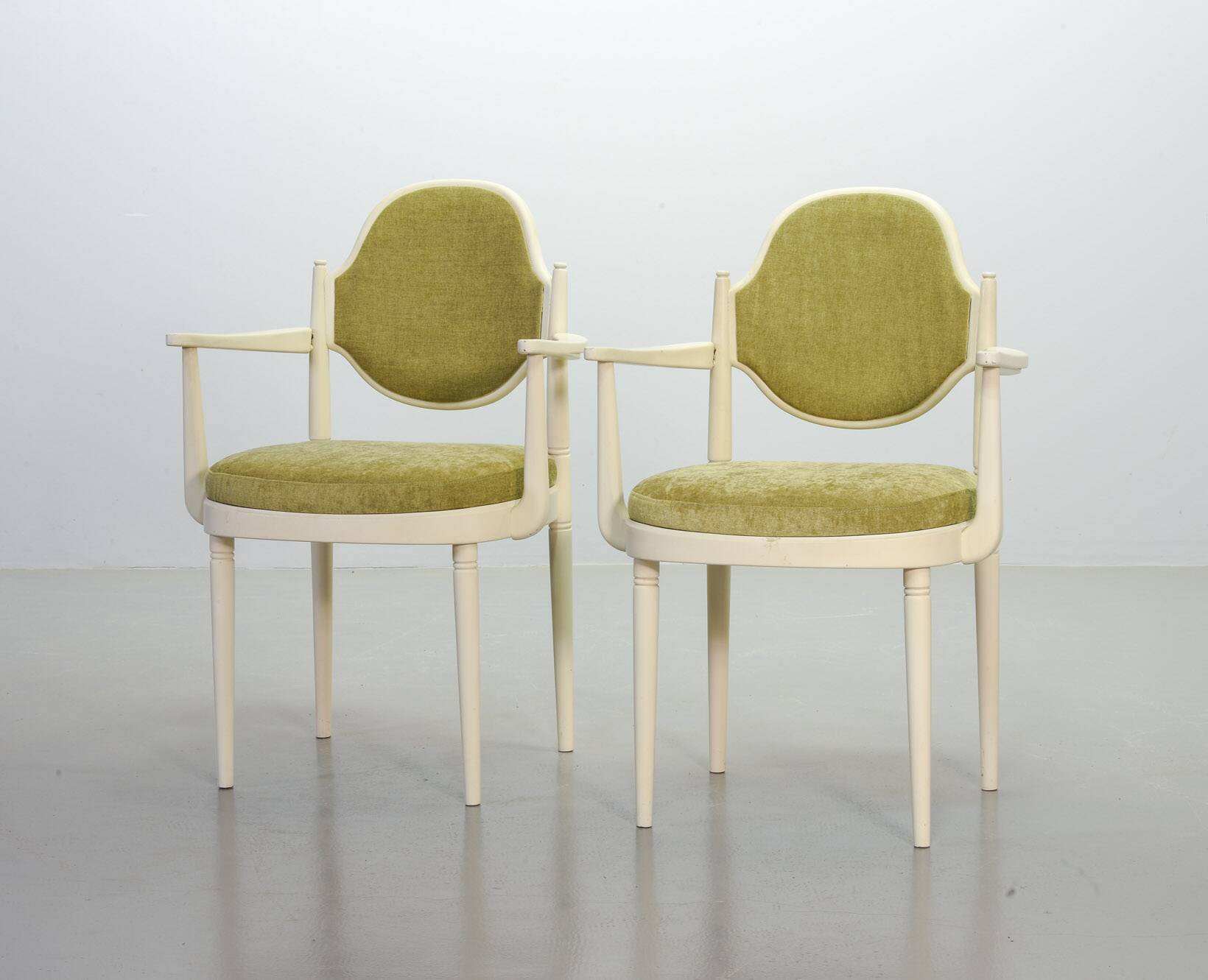 Thonet Side Chairs, Model 644 PV with Velvet Upholstery Hanno v Gustedt 60s