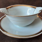 Sauceboat Art Porcelain Limoges Porcelain