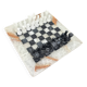 Jeu d'échecs vintage en marbre 21/21 cm