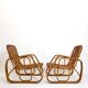 Pair of rattan armchairs, Italy, 1960s, no. 2.