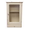 Wall-mounted cabinet with glazed pharmacy in vintage wood