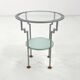 Memphis metal and glass table, 1980