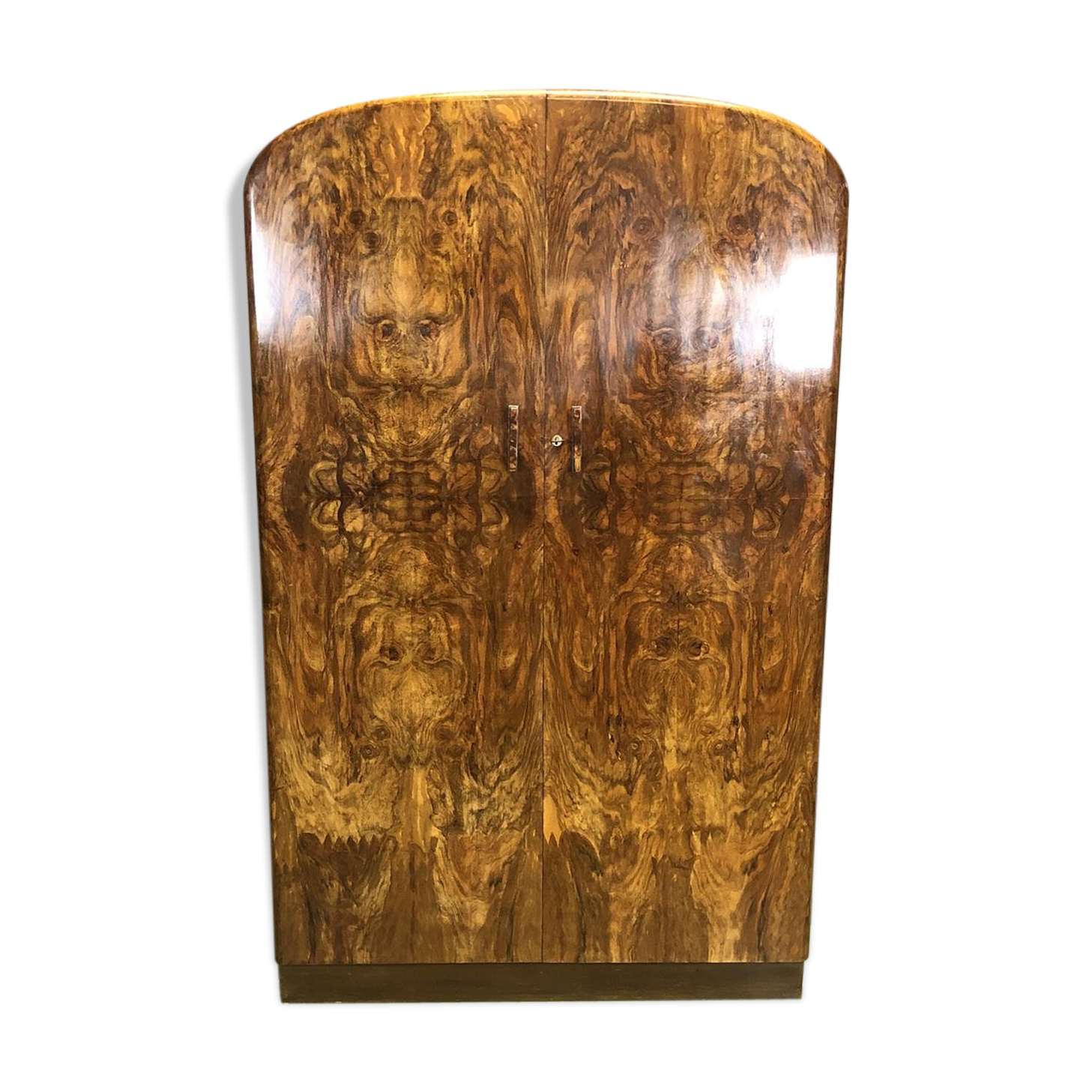 English art deco walnut closet