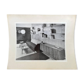 Photo originale de mobilier, intérieur par Finn Juhl / Danemark, 1956