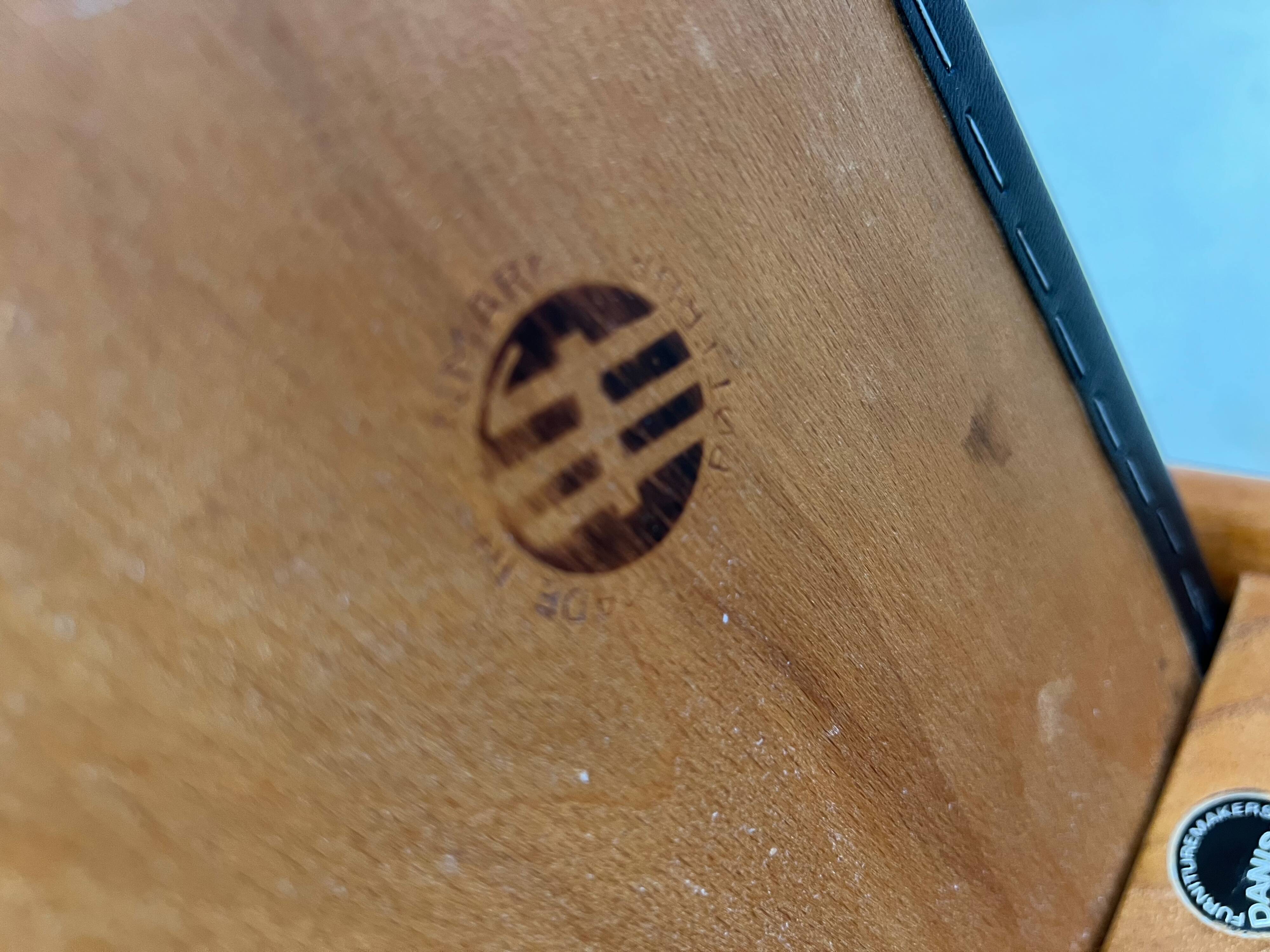 Vintage Danish Teak Footstool By Hugo Frandsen For Spøttrup, 1960s.