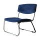 70s velvet and chrome armchair