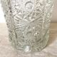 Vase vintage en verre h 37 cm