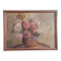 Vintage French oil painting of chrysanthemums
