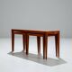3 tables gigognes en teck par Severin Hansen pour Haslev, Danemark 1960