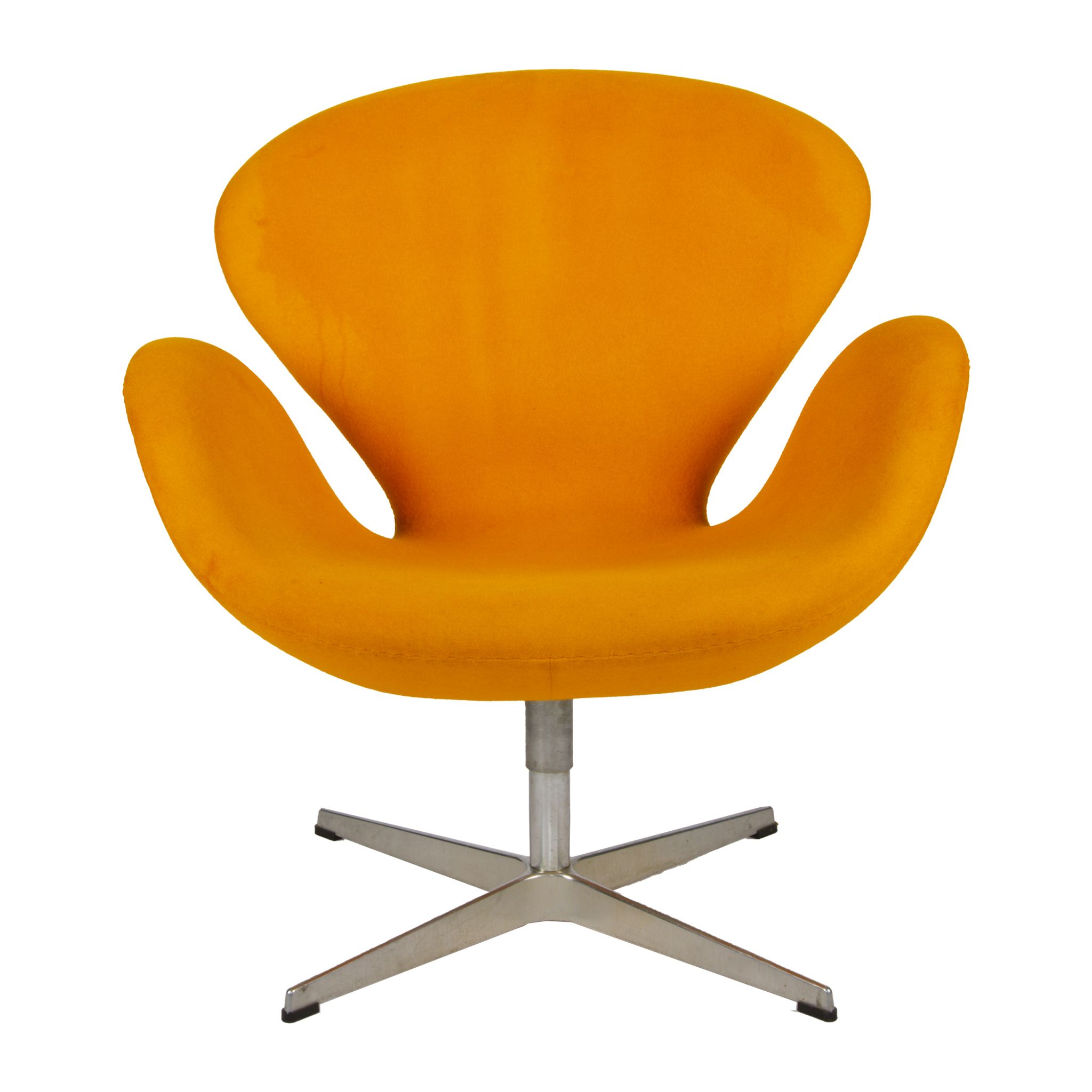 Fauteuil Swan Modèle 3320 jaune par Arne Jacobsen pour Fritz Hansen