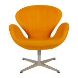 Fauteuil Swan Modèle 3320 jaune par Arne Jacobsen pour Fritz Hansen