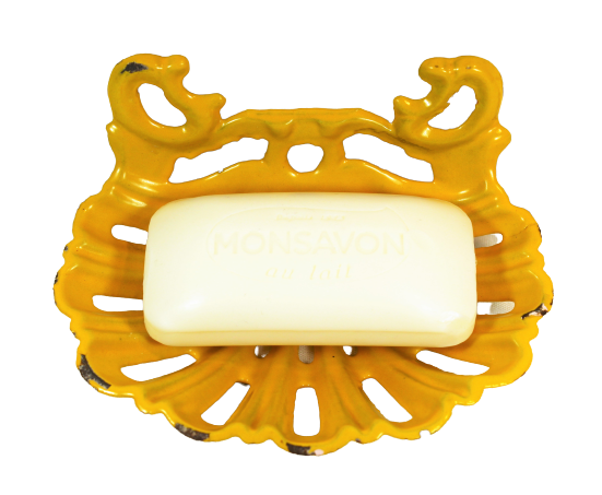 Vintage cast iron soap holder from the 1940s, Made in France
