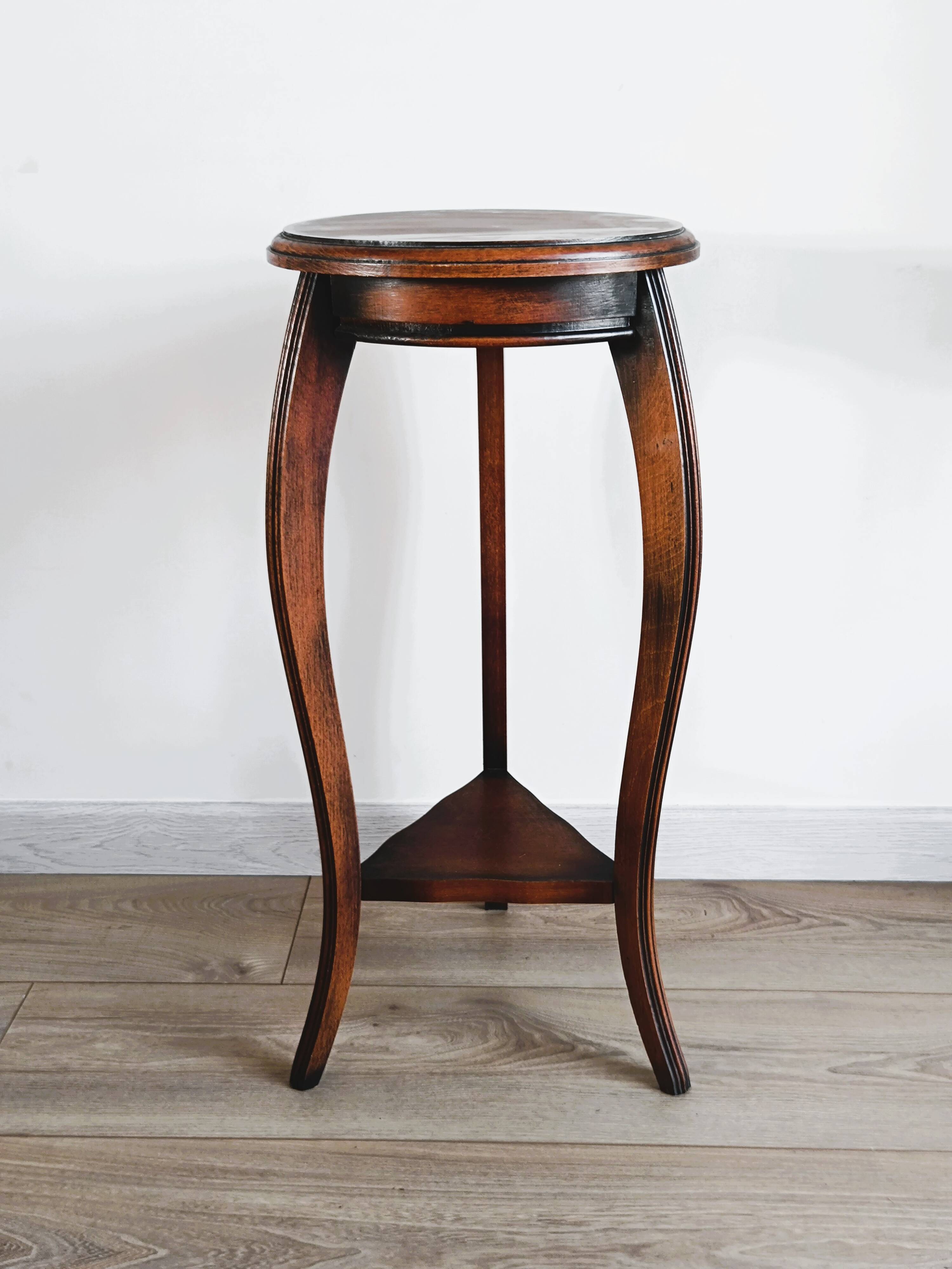 Small solid wood stool