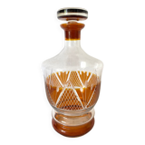 Overlay crystal decanter