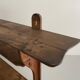 Art Deco wall shelf in wood with three levels, 1940s, Italy.