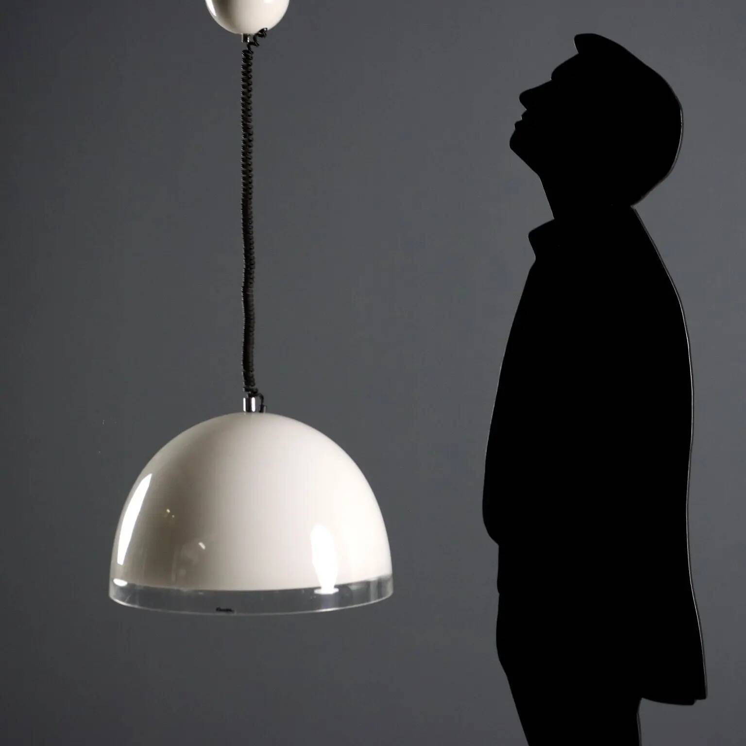 Baobab chandelier iGuzzini in plastic, vintage design, Italy, 1970s