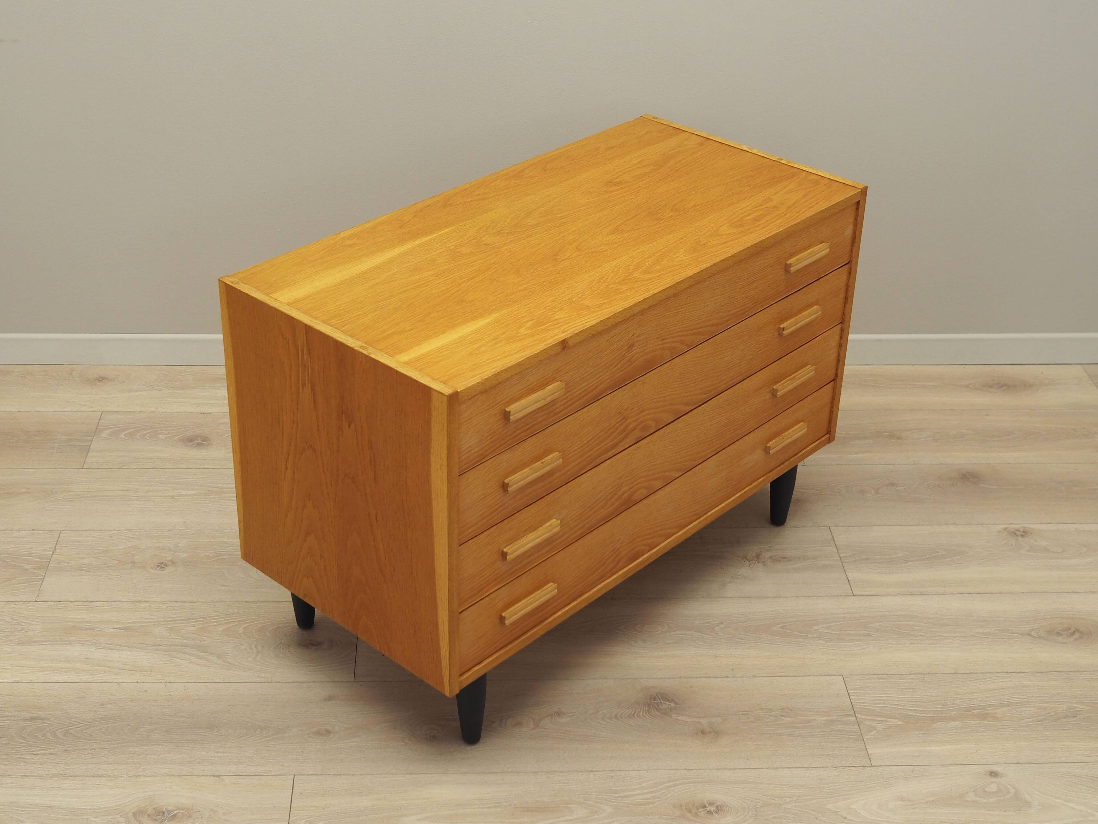 Ash chest of drawers, Danish design, 1970s, production: Denmark