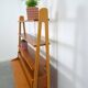 Teak fineer kast uit Zweden met lades, legplank en uitschuifbare plank