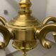 Chandelier 5 branches & 2 solid brass sconces