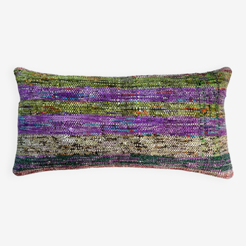 Housse de coussin kilim turc vintage, 30 x 60 cm