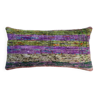 Housse de coussin kilim turc vintage, 30 x 60 cm