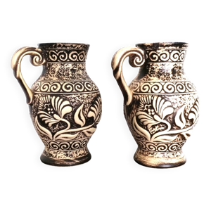 Paire de pichets, vases - keramik west germany