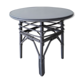 Table d'appoint rotin vintage 1960