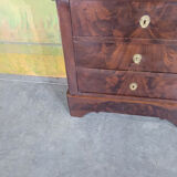 Small mahogany Louis Philippe chest of drawers