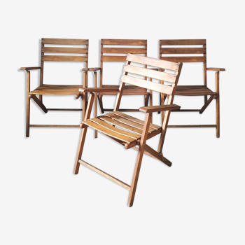 Garden wooden chairs