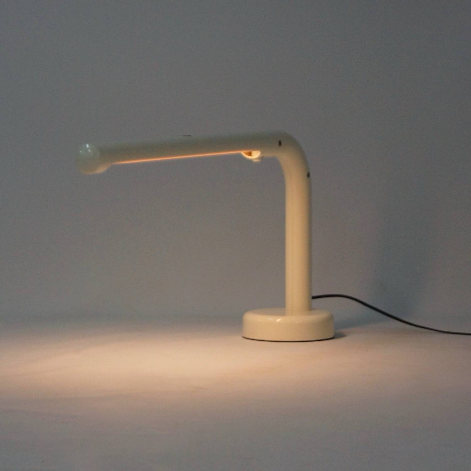 White tube desk lamp by anders pehrson for atelje lyktan, 1970s