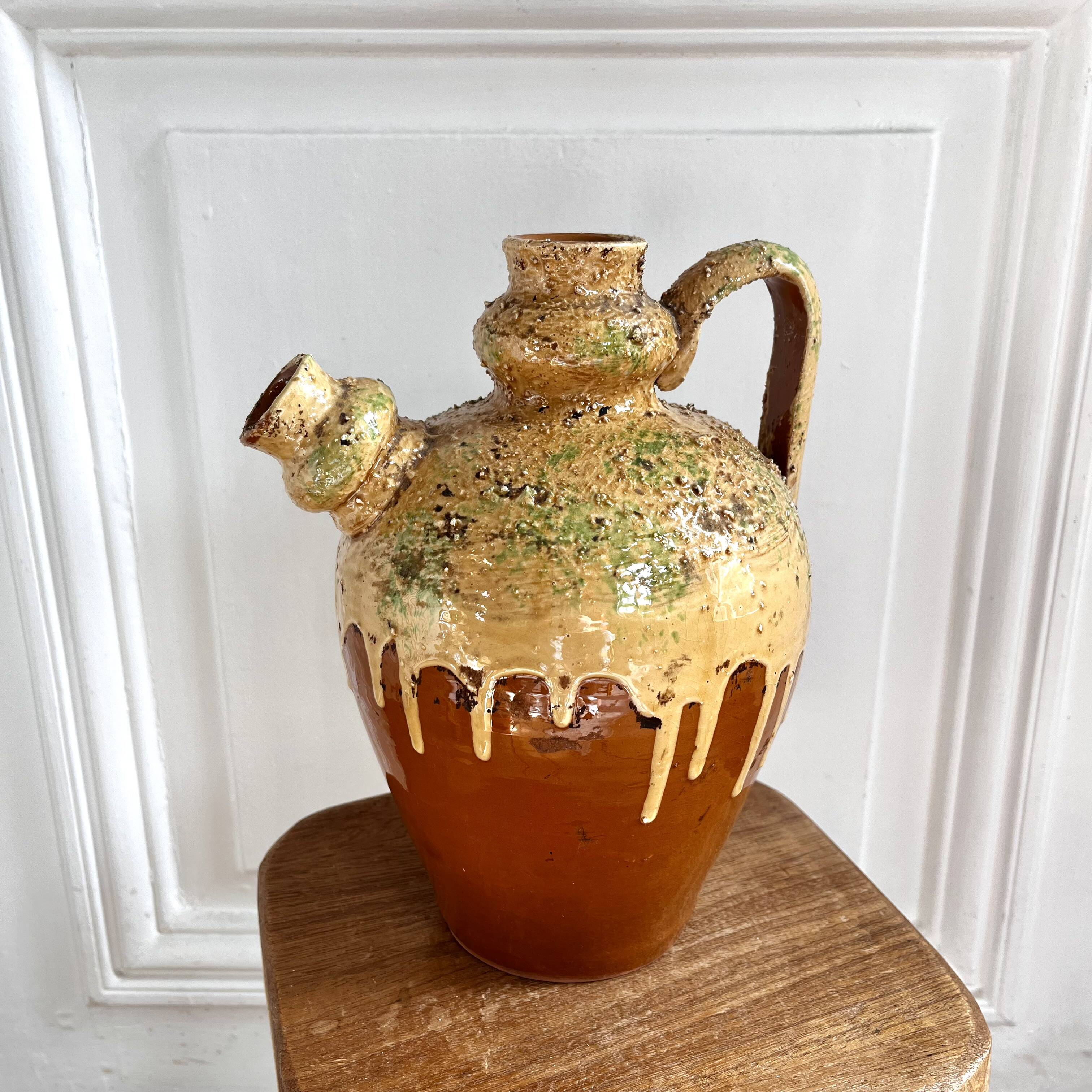 Gargoulette pitcher/jug old pottery