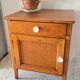 Table de chevet en chêne annees 50