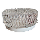 Plafonnier / applique MATHIAS années 70 – verre moulé pointes de diama