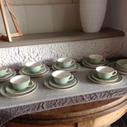 Peppermint coffee and dessert service / Villeroy - Boch / vintage 50-60