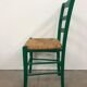 Chaise en bois avec assise en paille