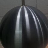 Pair of functional 70's aluminum ball pendants