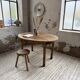 Oval walnut farmhouse table