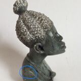 African stone bust