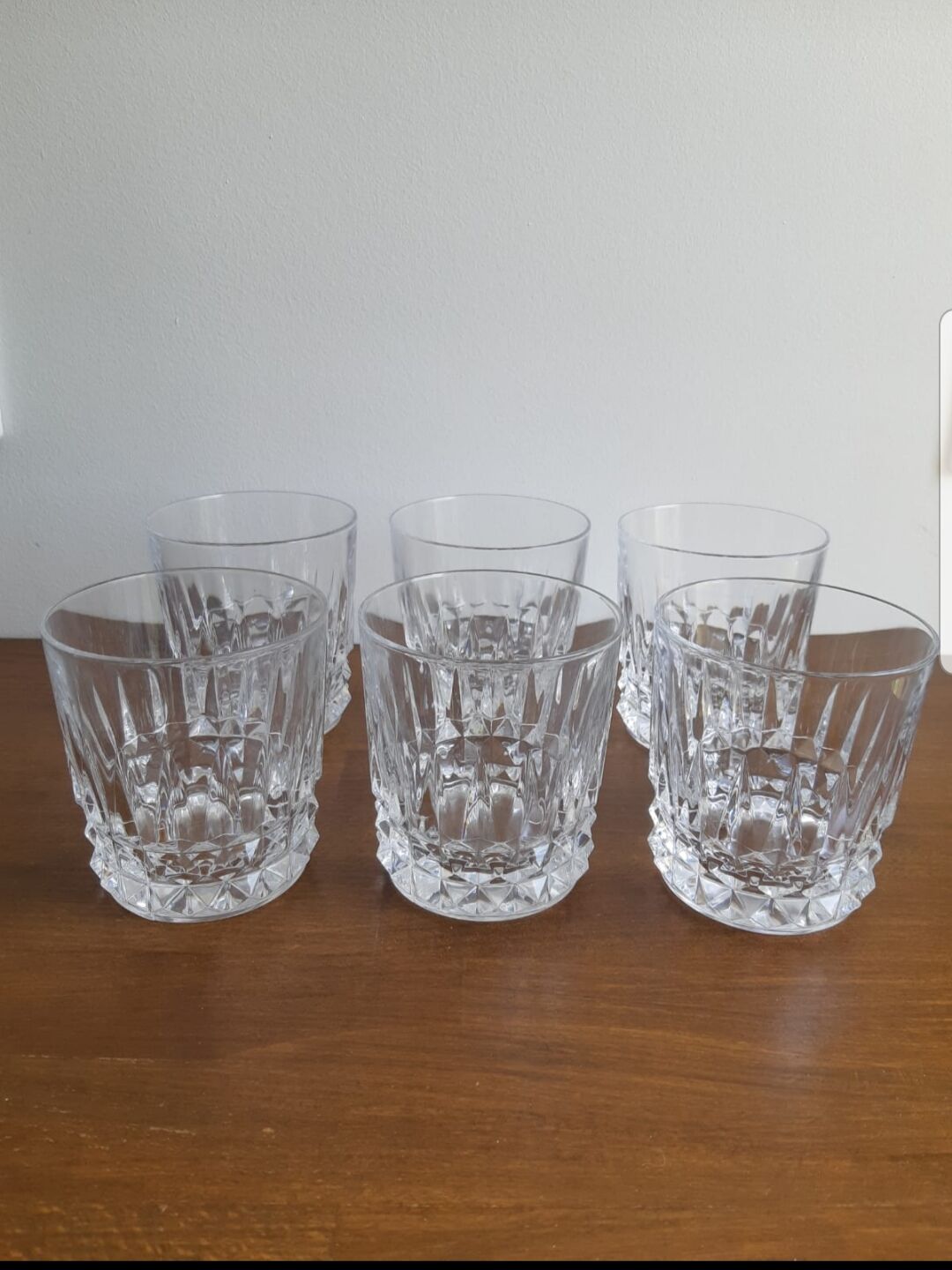 Lot of 6 whiskey glasses