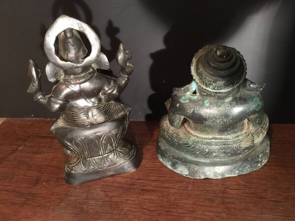 Statue Ganesh en bronze, inde