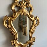 Golden wall mirror