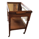 Wooden server with mirror top